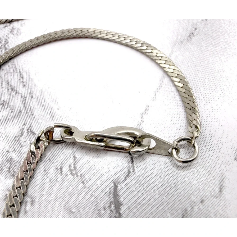 Silver Tone Filigree Cross Necklace 23
